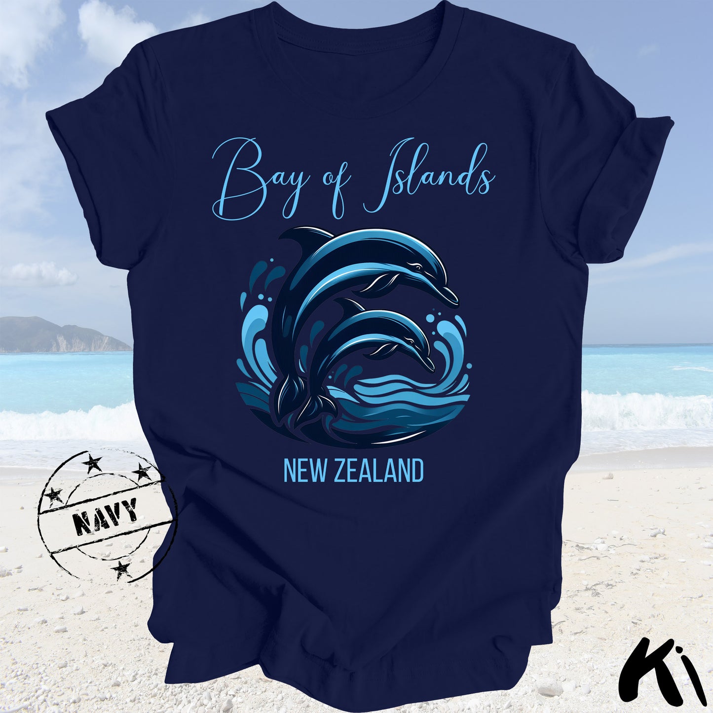 BAY OF ISLANDS Dolphin Shirt (Dark Colours)