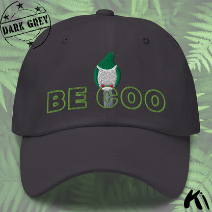 BE COO Kererū Wood Pigeon Embroidered Cap