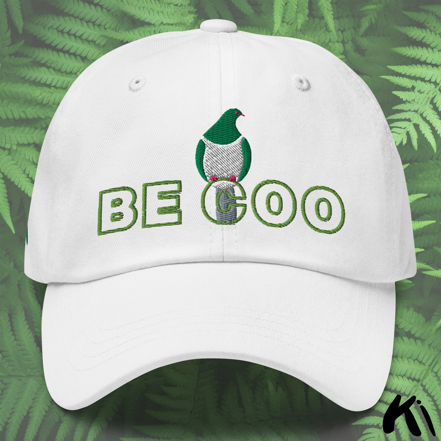 BE COO Kererū Wood Pigeon Embroidered Cap