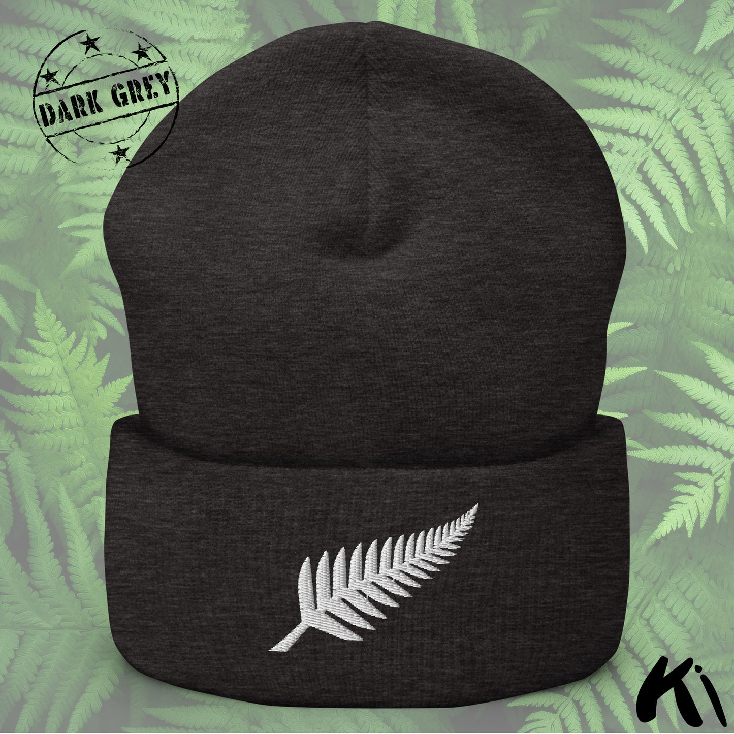 SILVER FERN Embroidered Beanie