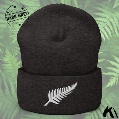 SILVER FERN Embroidered Beanie