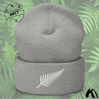SILVER FERN Embroidered Beanie