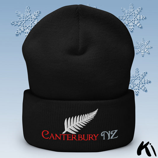 CANTERBURY NZ Silver Fern Cuffed Beanie