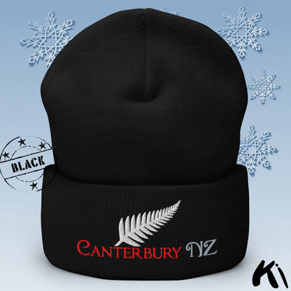CANTERBURY NZ Silver Fern Cuffed Beanie