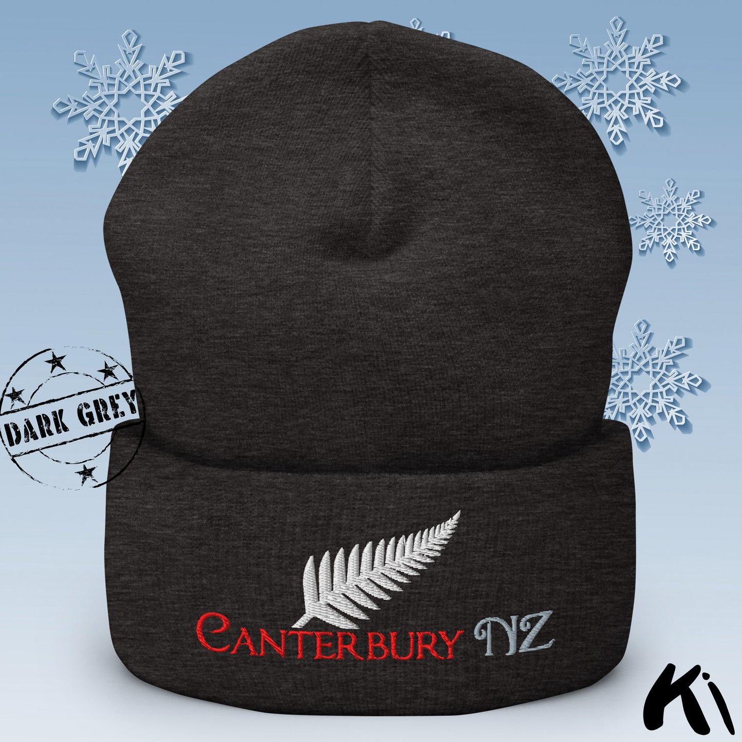 CANTERBURY NZ Silver Fern Cuffed Beanie