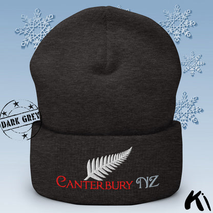 CANTERBURY NZ Silver Fern Cuffed Beanie
