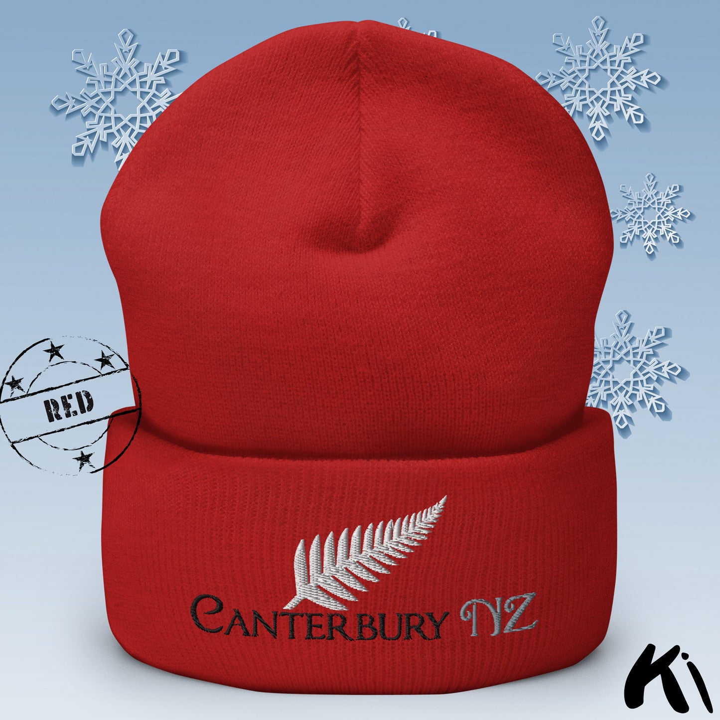 CANTERBURY NZ Silver Fern Cuffed Beanie