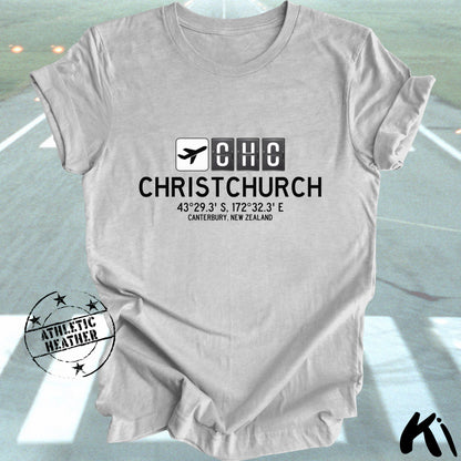 CHRISTCHURCH Airport Code Shirt