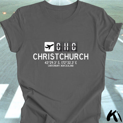 CHRISTCHURCH Airport Code Shirt