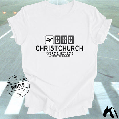 CHRISTCHURCH Airport Code Shirt