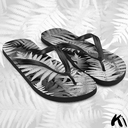 "SILVER FERNS" Fern Leaf Jandals