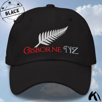 GISBORNE NZ Silver Fern Embroidered Cap