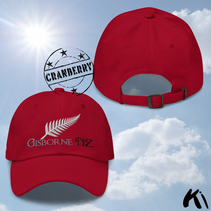 GISBORNE NZ Silver Fern Embroidered Cap