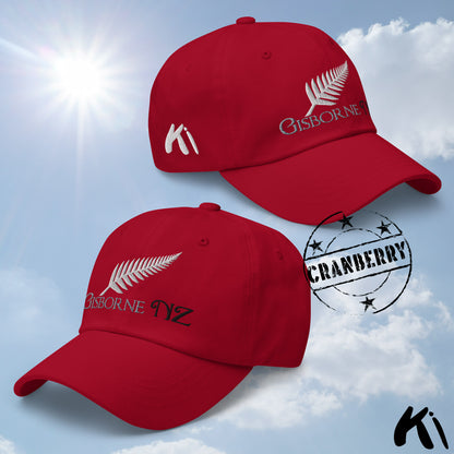 GISBORNE NZ Silver Fern Embroidered Cap