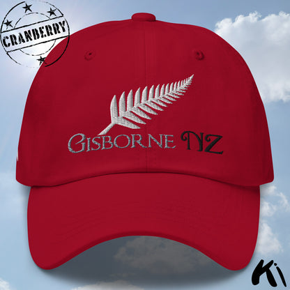 GISBORNE NZ Silver Fern Embroidered Cap