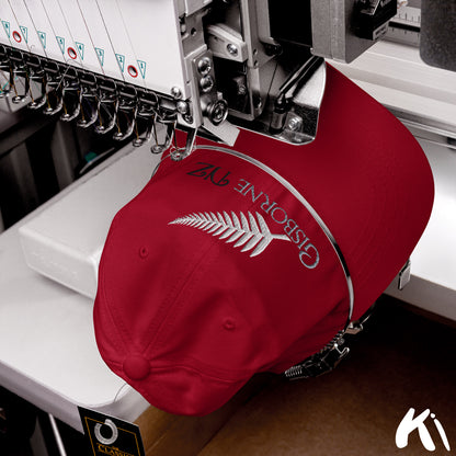 GISBORNE NZ Silver Fern Embroidered Cap