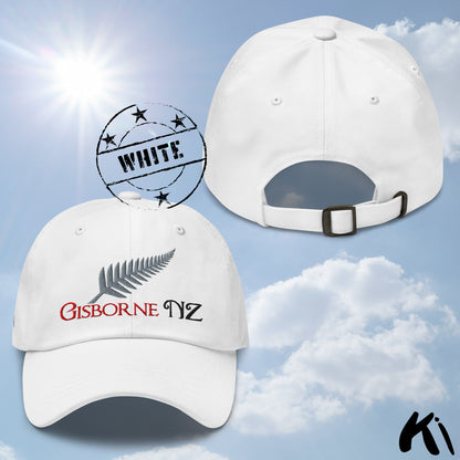 GISBORNE NZ Silver Fern Embroidered Cap