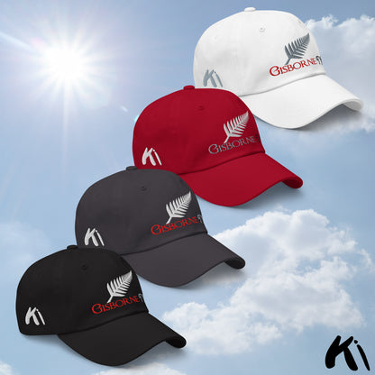 GISBORNE NZ Silver Fern Embroidered Cap