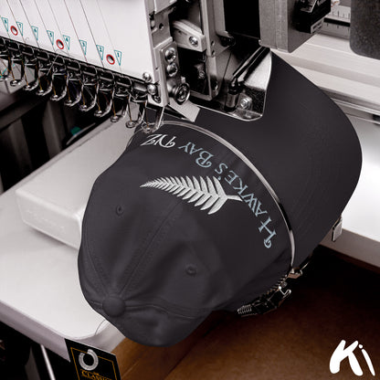 HAWKE'S BAY NZ Silver Fern Embroidered Cap