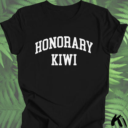 HONORARY KIWI Shirt - White Writing