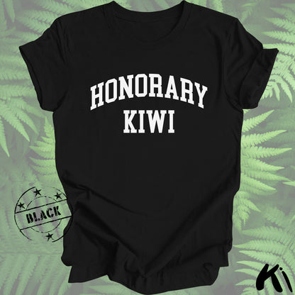 HONORARY KIWI Shirt - White Writing