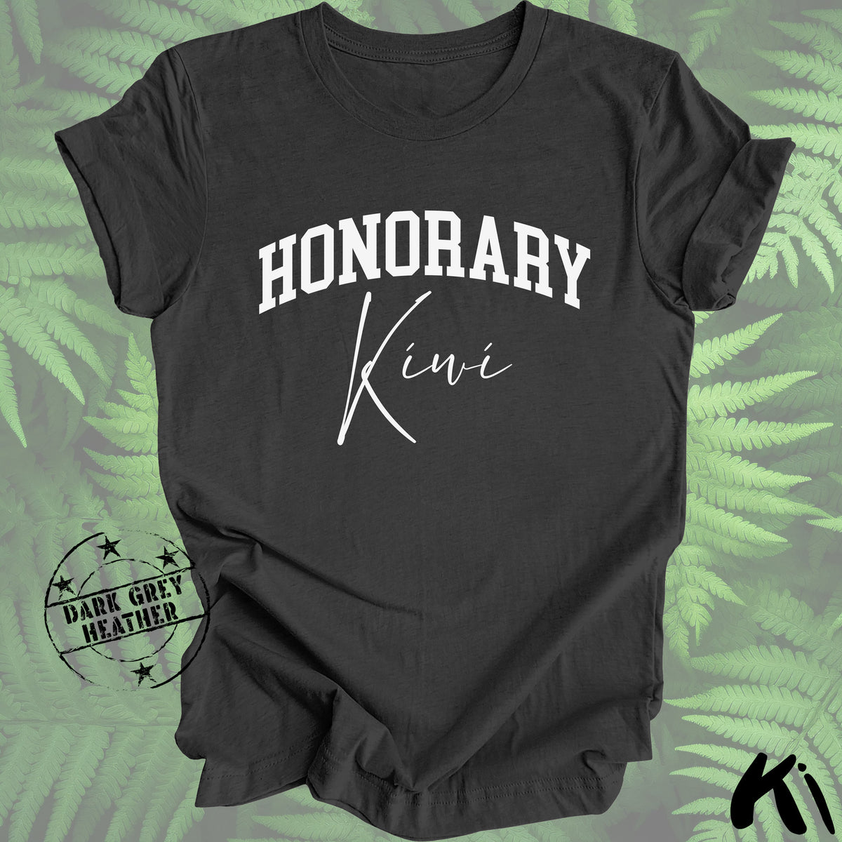 HONORARY KIWI Shirt - White Block & Script