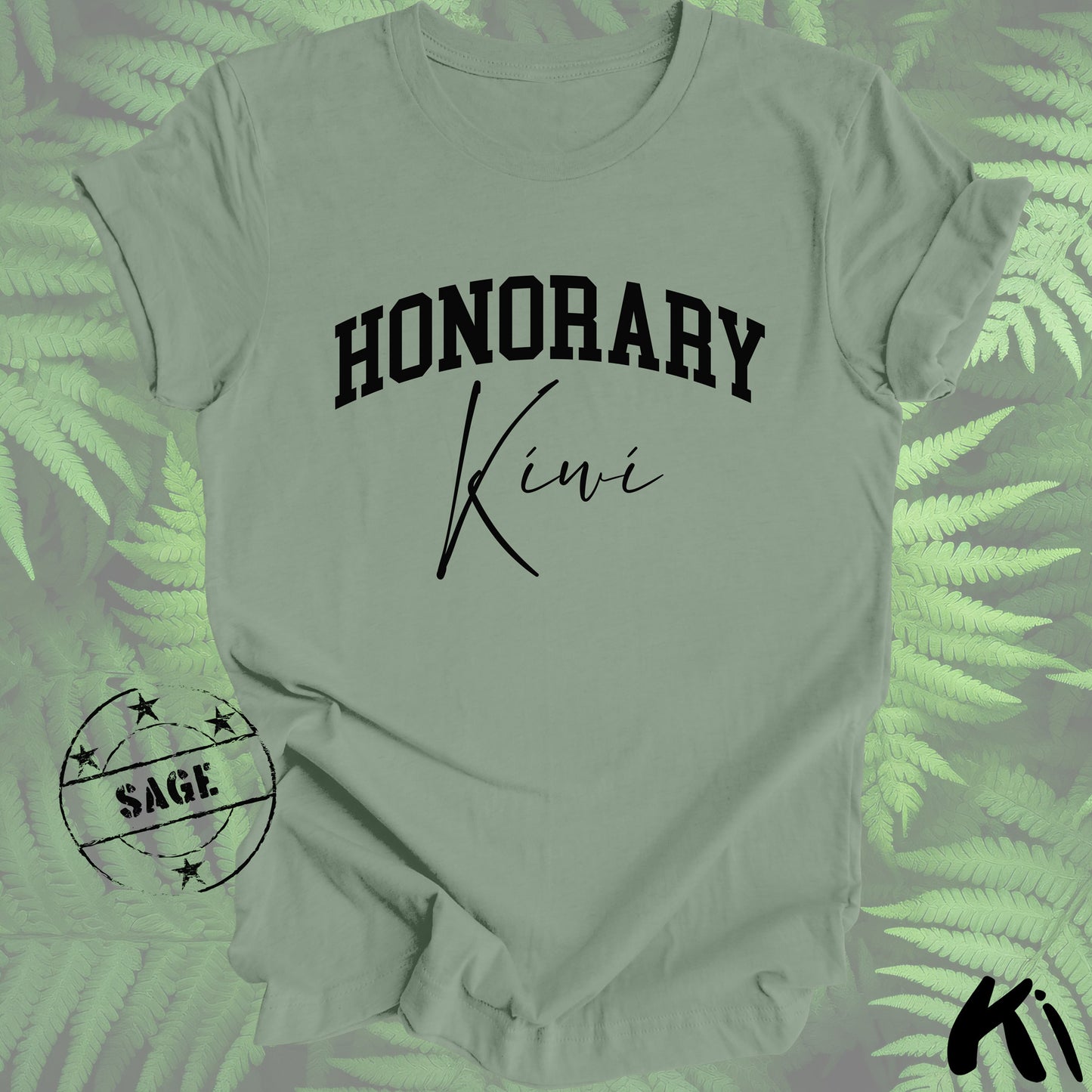 HONORARY KIWI Shirt - Black Block & Script