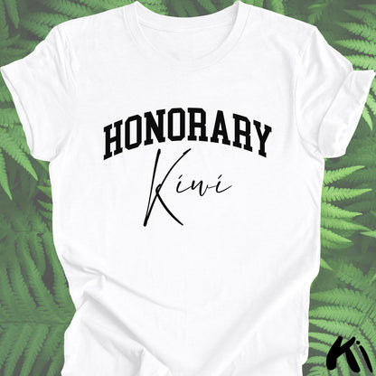 HONORARY KIWI Shirt - Black Block & Script