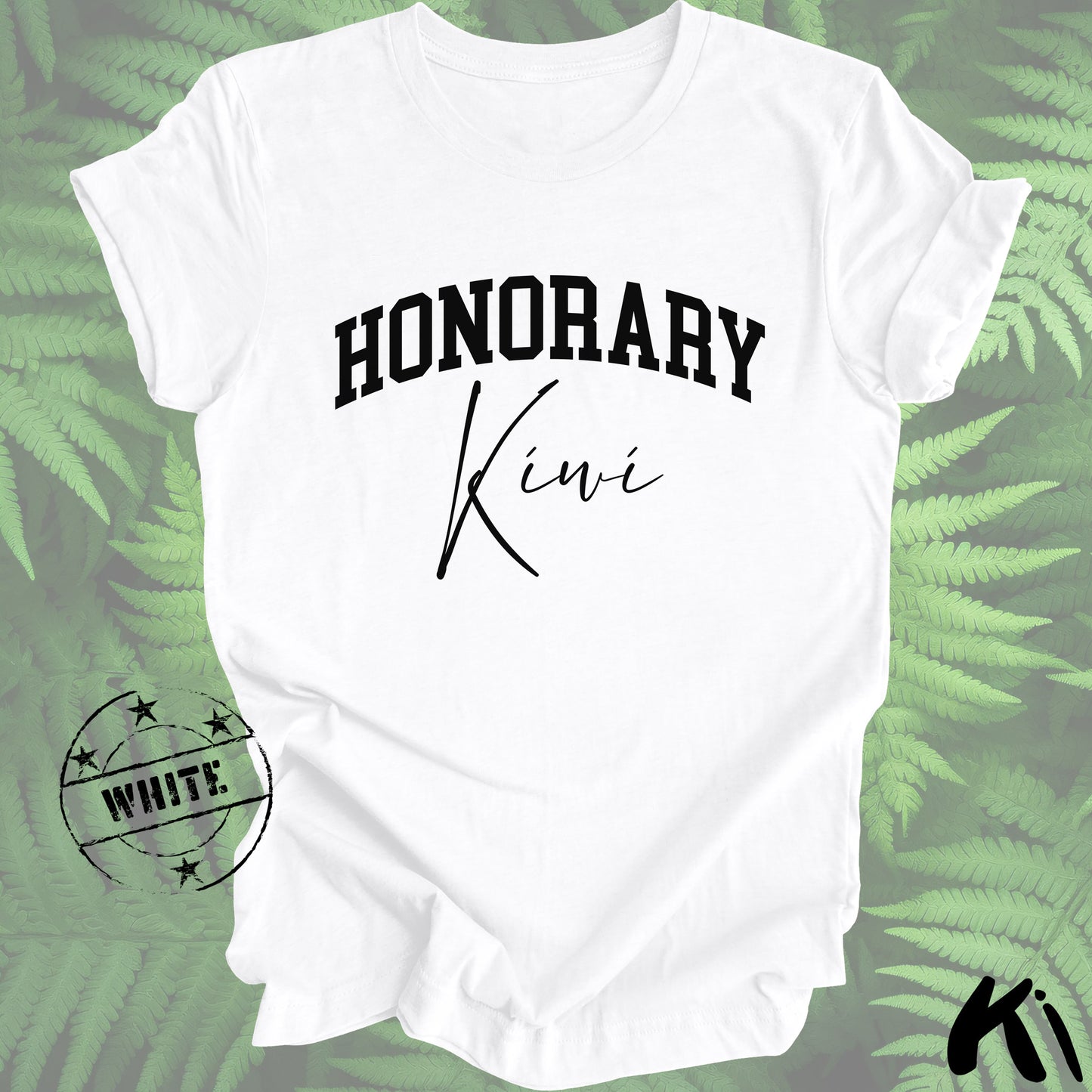 HONORARY KIWI Shirt - Black Block & Script