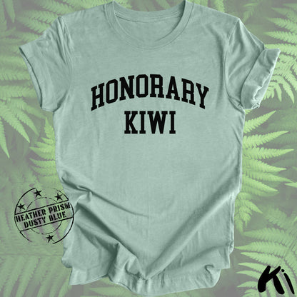 HONORARY KIWI Shirt - Black Writing