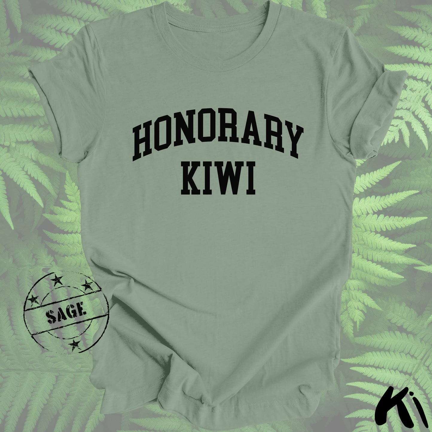 HONORARY KIWI Shirt - Black Writing