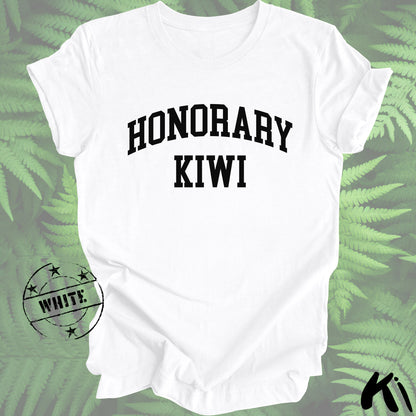 HONORARY KIWI Shirt - Black Writing