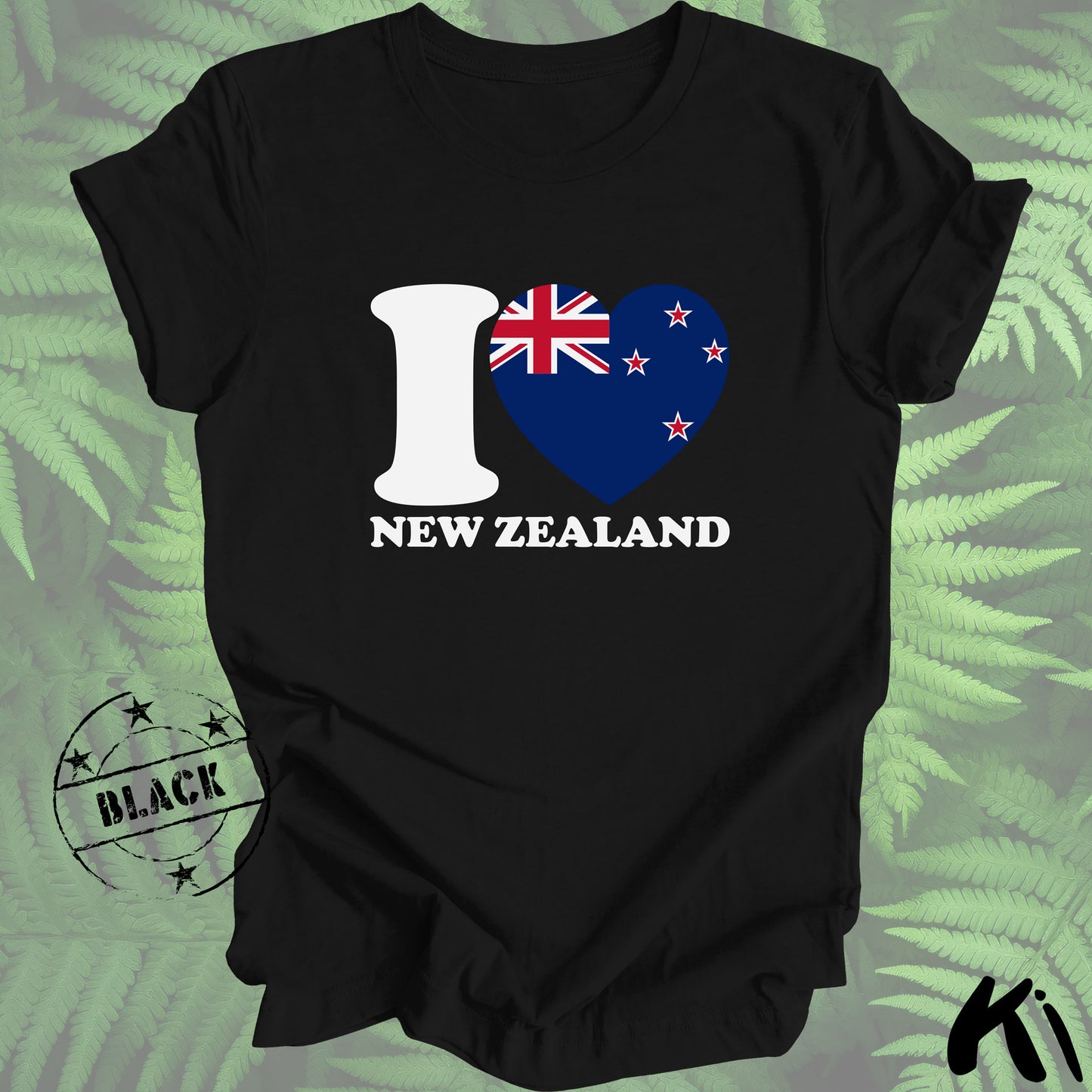 I LOVE NEW ZEALAND Heart & Flag Shirt