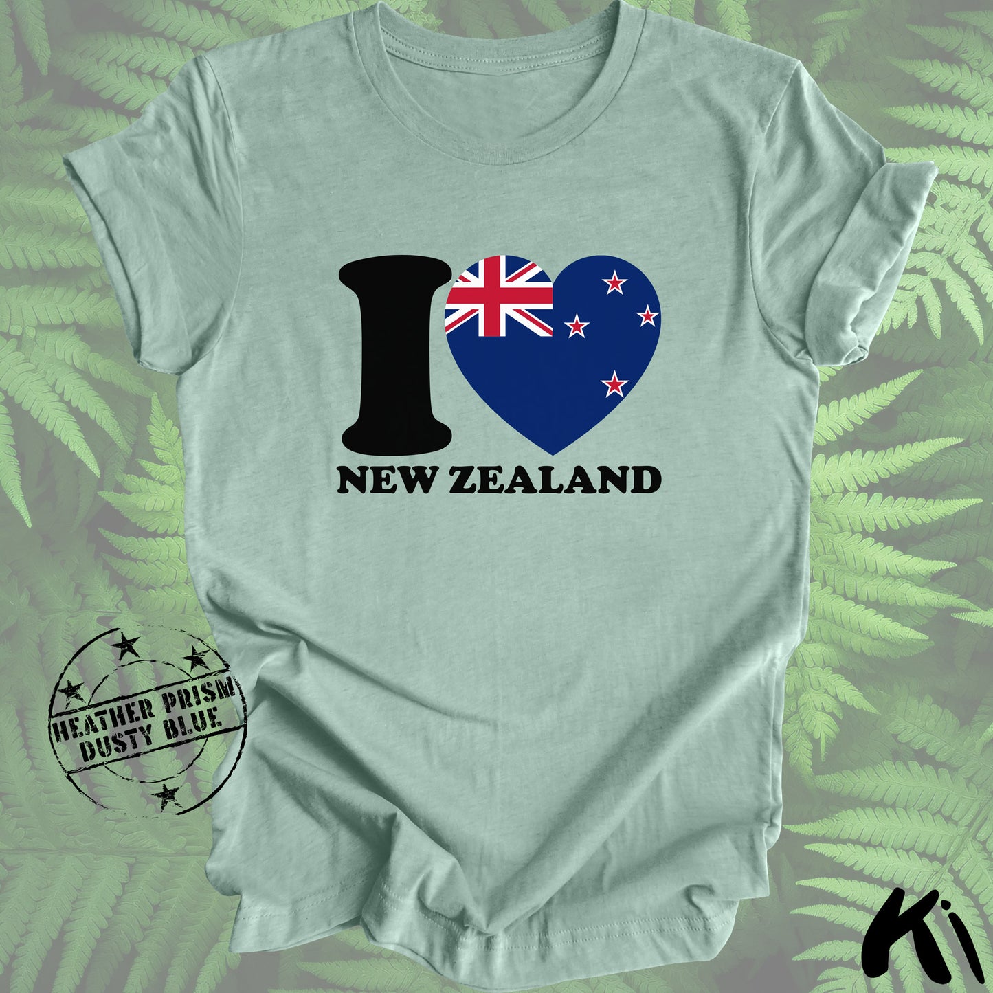 I LOVE NEW ZEALAND Heart & Flag Shirt