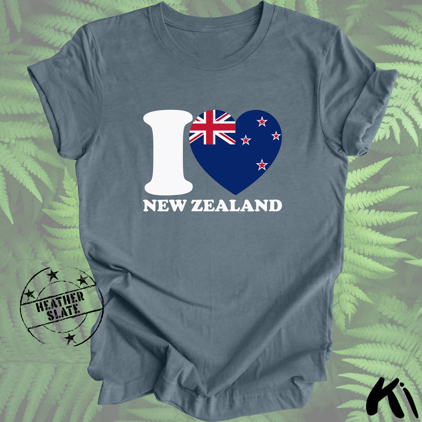 I LOVE NEW ZEALAND Heart & Flag Shirt