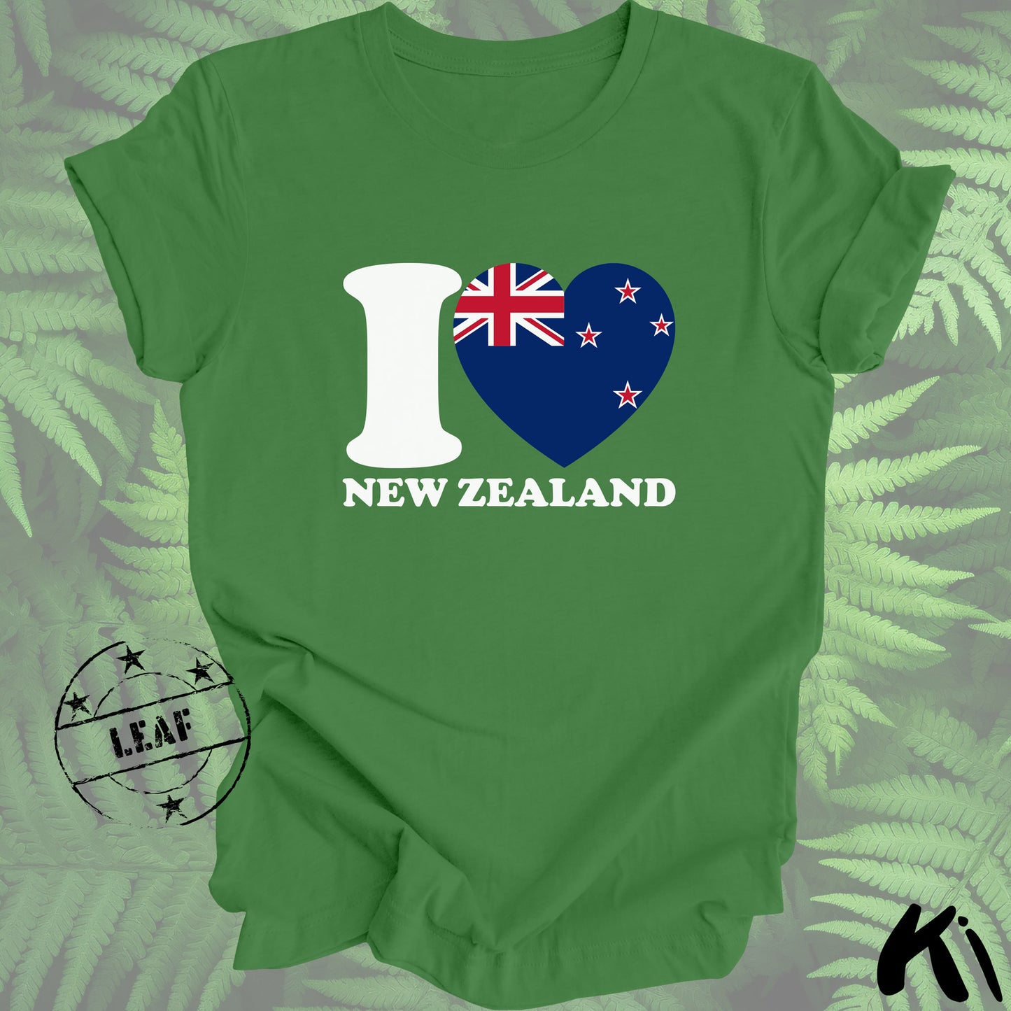 I LOVE NEW ZEALAND Heart & Flag Shirt