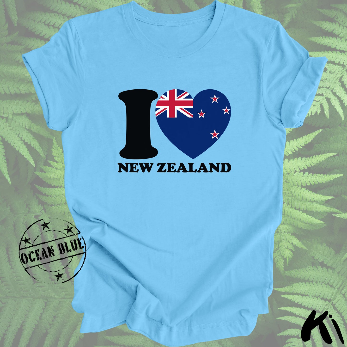 I LOVE NEW ZEALAND Heart & Flag Shirt