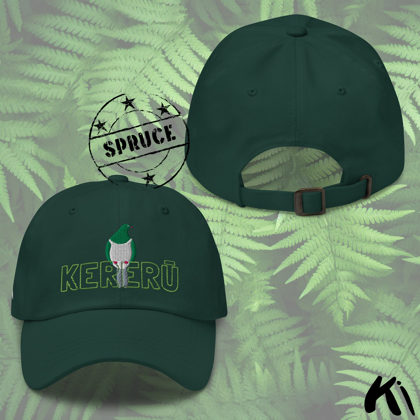 KERERŪ / New Zealand Wood Pigeon Embroidered Dad hat