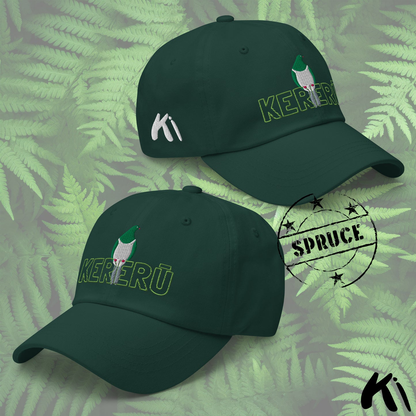 KERERŪ / New Zealand Wood Pigeon Embroidered Dad hat