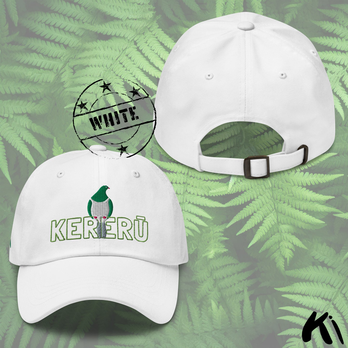 KERERŪ / New Zealand Wood Pigeon Embroidered Dad hat