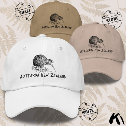 Aotearoa New Zealand KIWI Printed Dad Hat