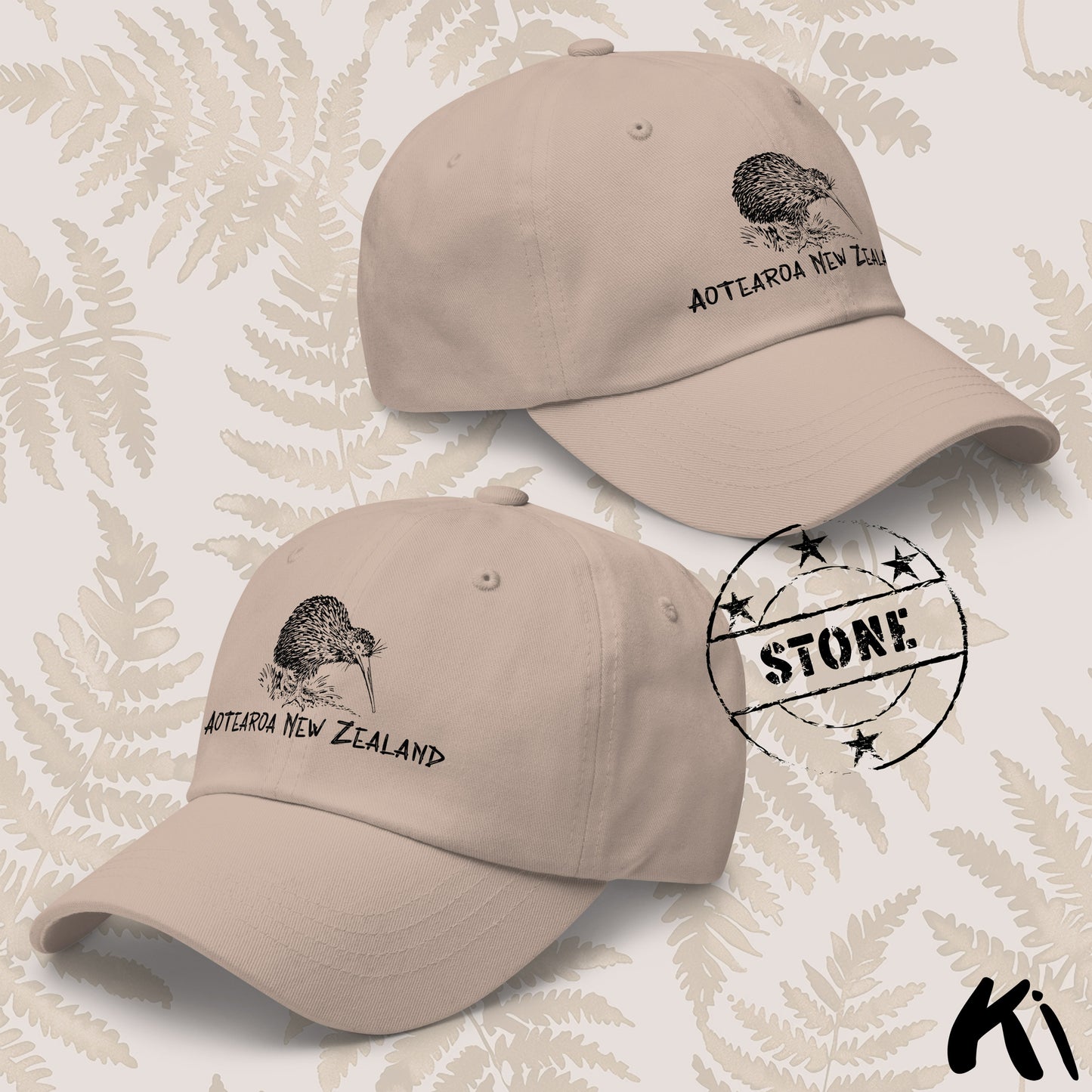 Aotearoa New Zealand KIWI Printed Dad Hat
