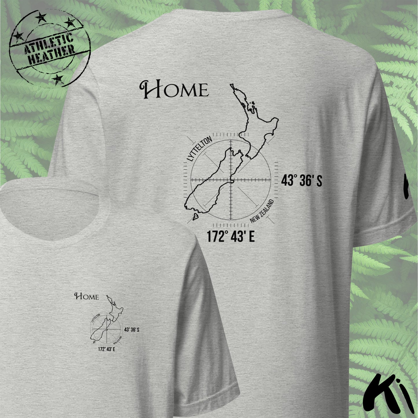 LYTTELTON New Zealand Home Co-ords Shirt FRONT & BACK PRINT