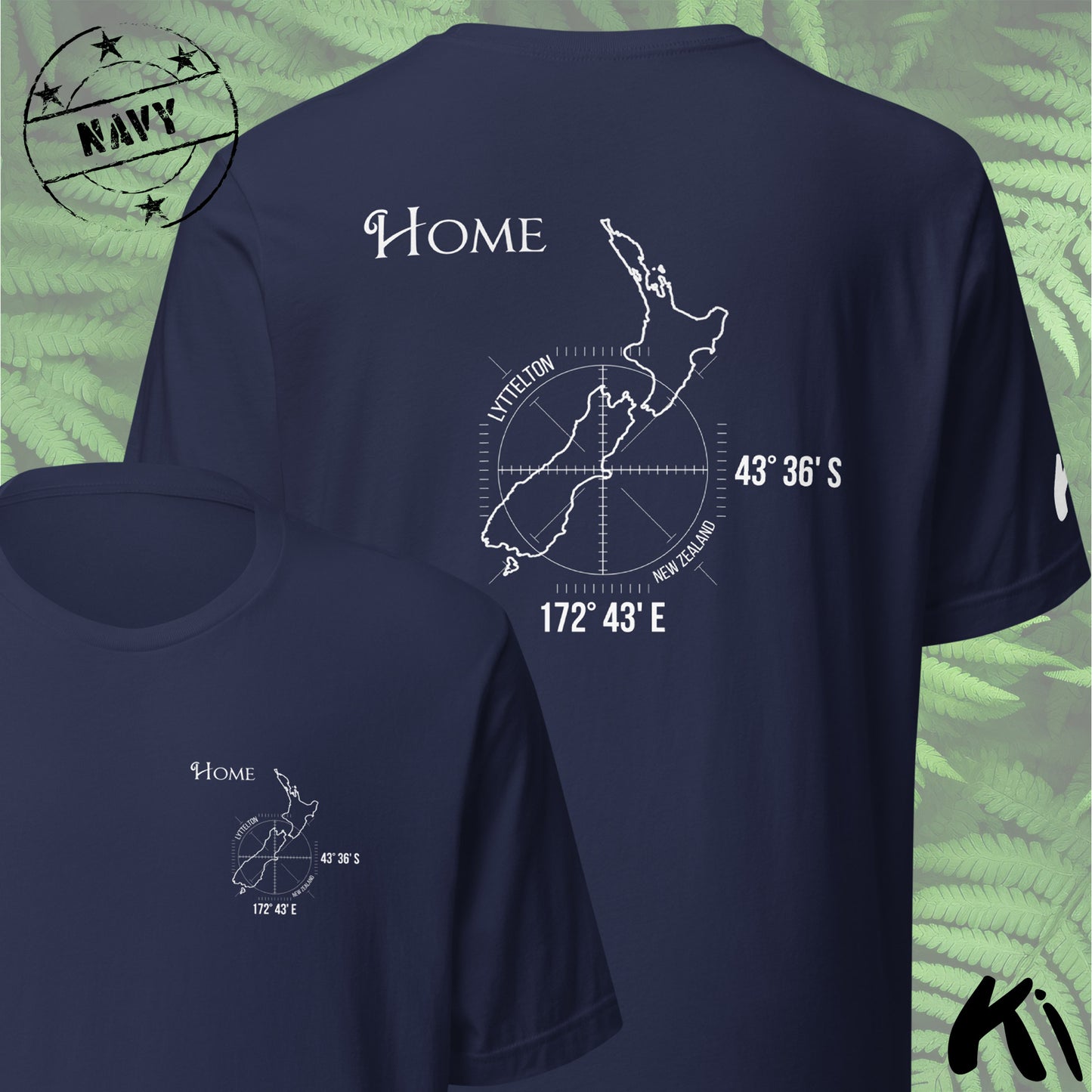 LYTTELTON New Zealand Home Co-ords Shirt FRONT & BACK PRINT