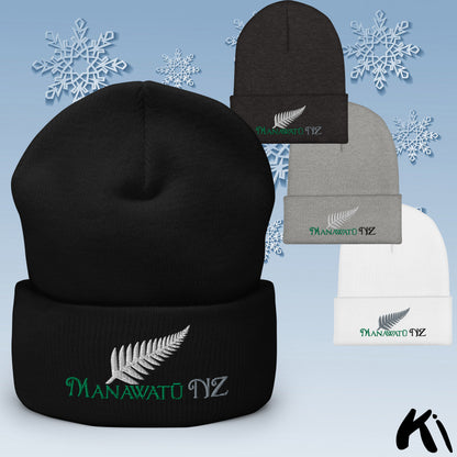 MANAWATŪ NZ Silver Fern Cuffed Beanie