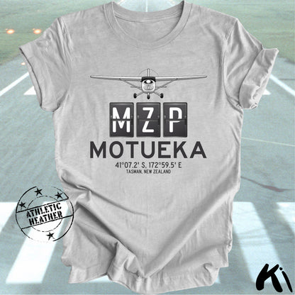 MOTUEKA Aerodrome Airport Code Shirt