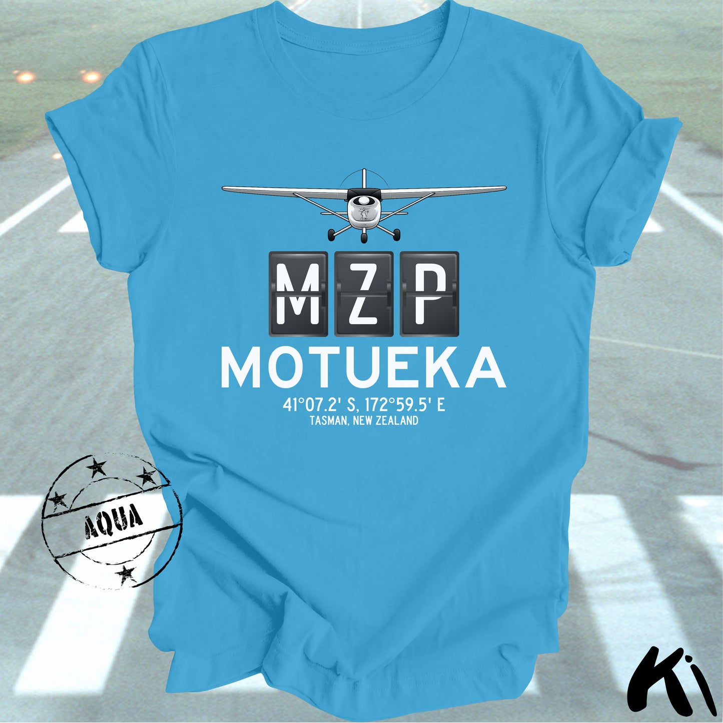 MOTUEKA Aerodrome Airport Code Shirt