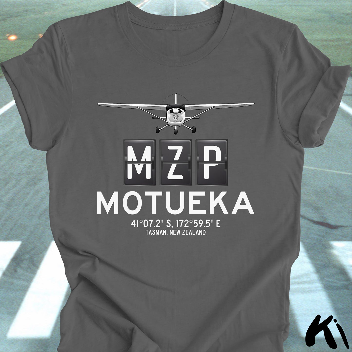 MOTUEKA Aerodrome Airport Code Shirt