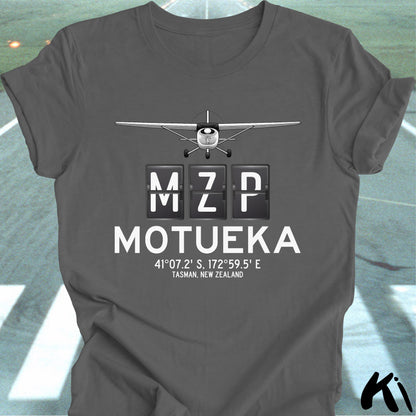 MOTUEKA Aerodrome Airport Code Shirt