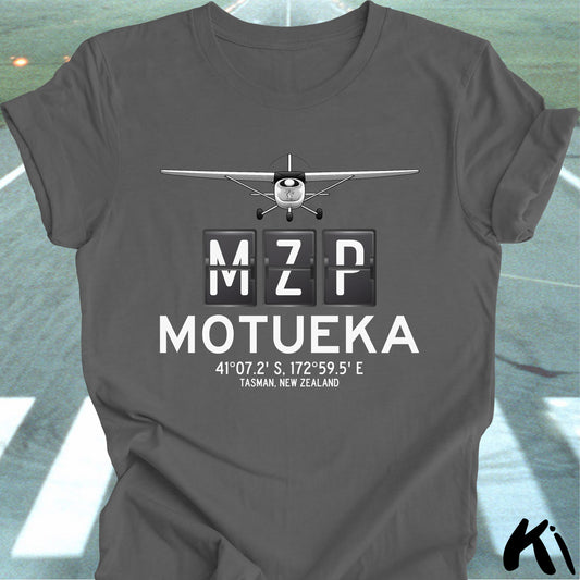 MOTUEKA Aerodrome Airport Code Shirt